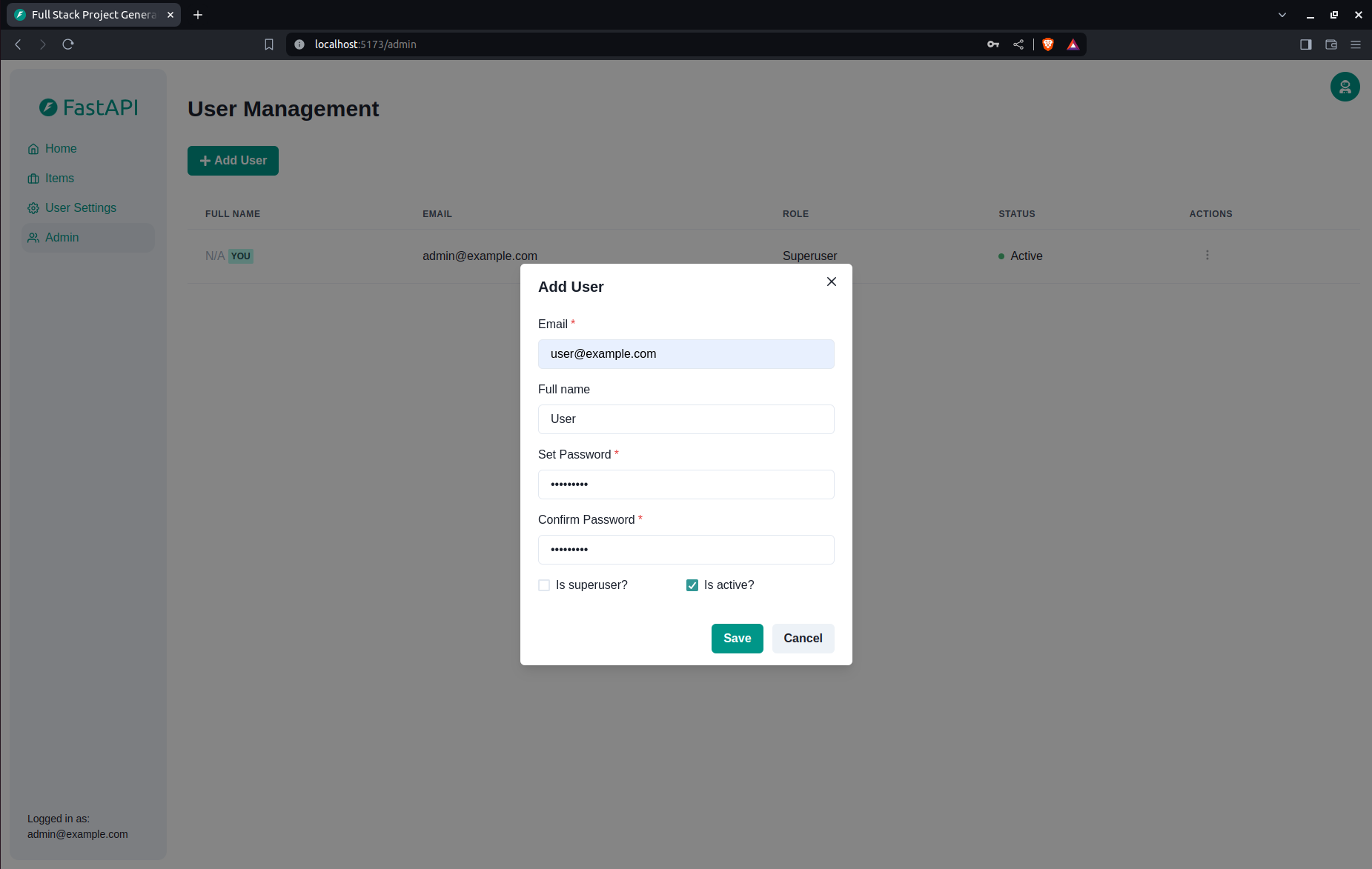 API docs
